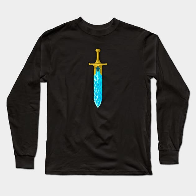 Minimalist Wizard Sword Long Sleeve T-Shirt by AFASAS